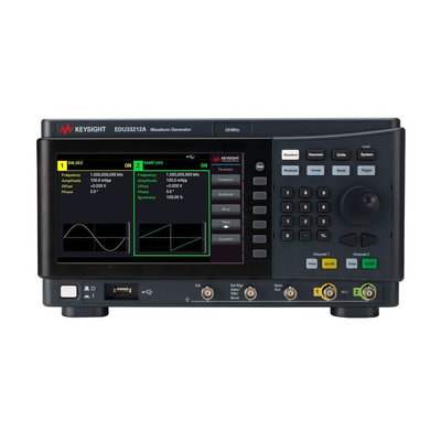 Keysight Technologies EDU33212A Arbitrary Waveform Generator, 20MHz Max, 2-Channel, 1 μHz Min