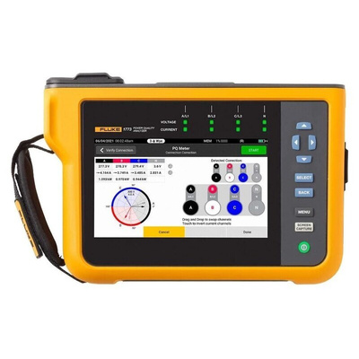 Fluke 1777 Power Quality Analyser, 3-Phase, 6000A Max, 1000V dc Max