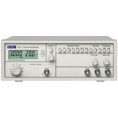Aim-TTi TG315 Function Generator, 0.03Hz Min, 3MHz Max - RS Calibration