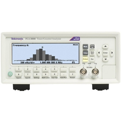 Tektronix FCA3000 Frequency Counter, 0.001 Hz Min, 300MHz Max, 12 Digit Resolution