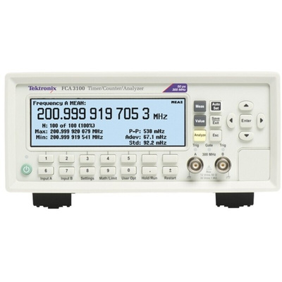 Tektronix FCA3100 Frequency Counter, 0.001 Hz Min, 300MHz Max, 12 Digit Resolution