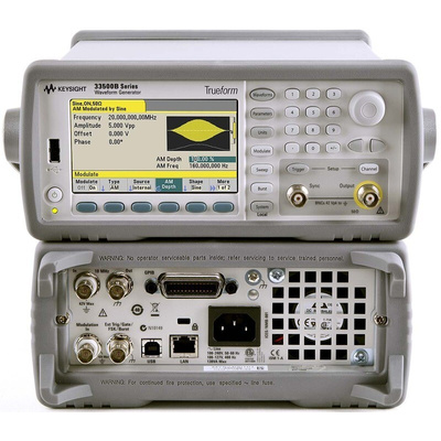 Keysight Technologies 33509B Function Generator, 1μHz Min, 20MHz Max, FM Modulation, Variable Sweep - RS Calibration