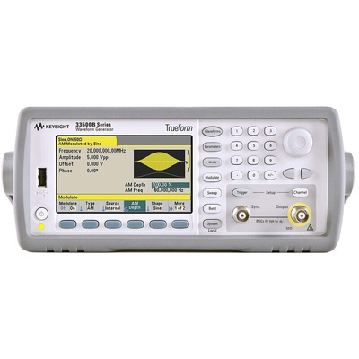 Keysight Technologies 33509B Function Generator, 1μHz Min, 20MHz Max, FM Modulation, Variable Sweep - RS Calibration