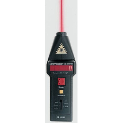 Compact Tachometer Best Accuracy ±0.05 % - , With RS Cal Optical LED 99999rpm