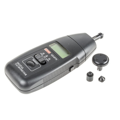 RS PRO Tachometer Best Accuracy ±0.05 % - Contact LCD 19999rpm