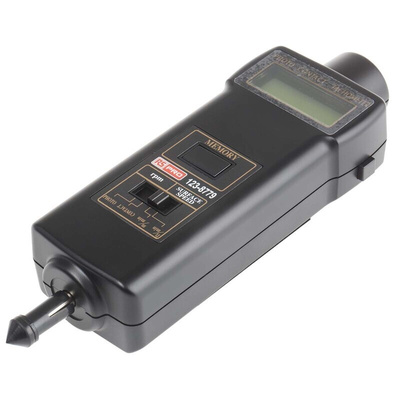 RS PRO Tachometer Best Accuracy ±0.05 % - , With RS Cal Contact, Optical LCD 19999 (Contact Tachometer) rpm, 99999