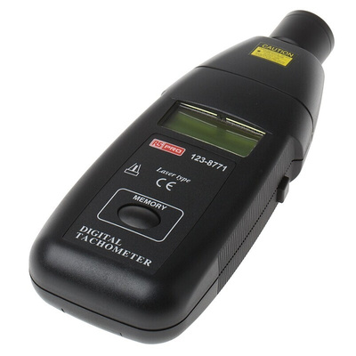 RS PRO Tachometer Best Accuracy ±0.05 % - , With RS Cal Laser LCD 99999rpm