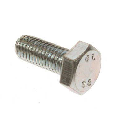 Clear Passivated Zinc Plated Steel Hex, Hex Bolt, M24 x 80mm