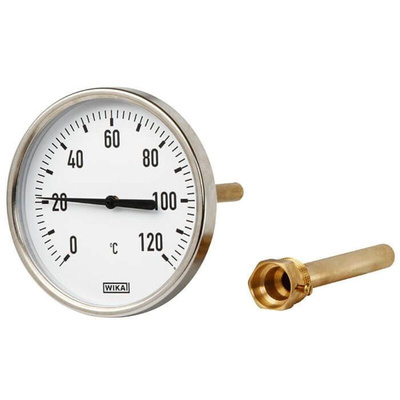 WIKA Dial Thermometer 0 → +60 °C, 12282791