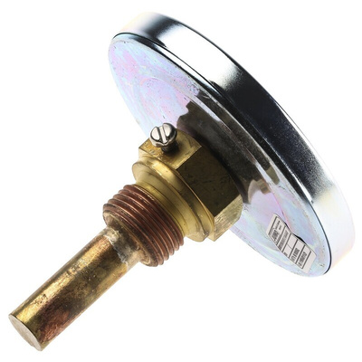 Jumo Immersion Dial Thermometer 0 → +120 °C, 608001/0180-818-913-12-104-46-46-50/000