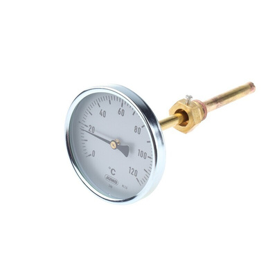 Jumo Dial Thermometer 0 °C to +120 °C, 608001/0110-818-913-12-104-46-46-100/000