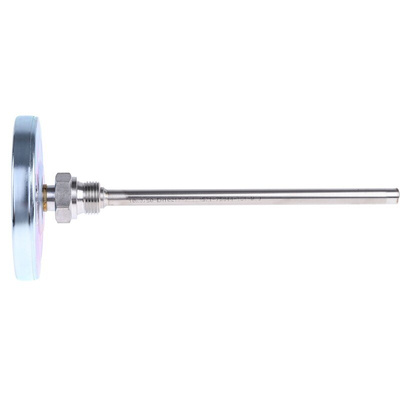 Jumo Immersion Dial Thermometer 0 → +250 °C, 608001/0110-834-841-10-104-26-26-200/000