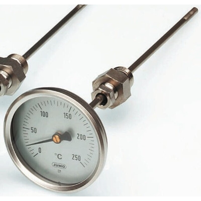 Jumo Immersion Dial Thermometer -50 → +50 °C, 608002/0110-357-841-10-104-26-26-100/430