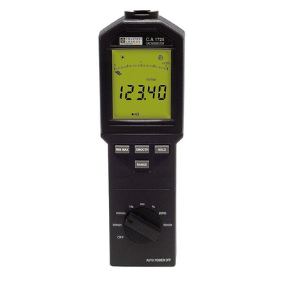 Chauvin Arnoux Tachometer Best Accuracy ±6 Counts - Non Contact LCD 100000rpm