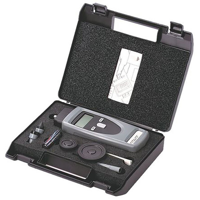 RS PRO Tachometer Best Accuracy ±0.02 % - , With RS Cal Contact, Non Contact LCD 99999rpm