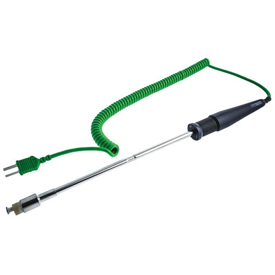 RS PRO K Surface Temperature Probe, 210mm Length, 12mm Diameter, +1100 °C Max, With SYS Calibration