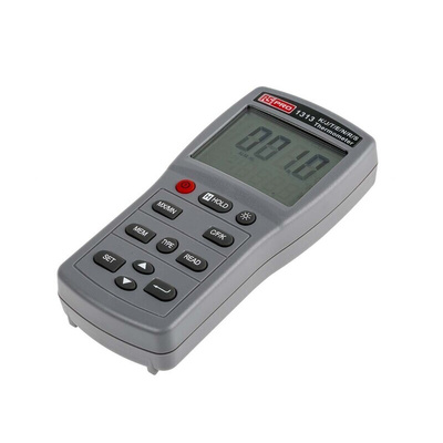 RS PRO 1313 Wired Digital Thermometer, E, J, K, N, R, S, T Probe, 1 Input(s), +1090 (J) °C, +1300 (N) °C, +1370 (K) °C,
