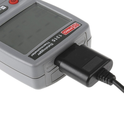 RS PRO 1315 Wired Digital Thermometer, E, J, K, N, R, S, T Probe, 1 Input(s), +1090 (J) °C, +1300 (N) °C, +1370 (K) °C,
