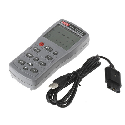 RS PRO 1315 Wired Digital Thermometer, E, J, K, N, R, S, T Probe, 1 Input(s), +1090 (J) °C, +1300 (N) °C, +1370 (K) °C,