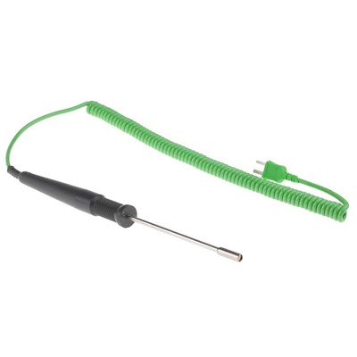 RS PRO RS52 Wired Digital Thermometer, K Probe, 2 Input(s), +1300 °C, +1999°F Max, ±0.2 Reading +1°C % Accuracy