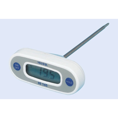 Hanna Instruments HI 145 Wired Digital Thermometer for Food Industry, Industrial Use, 1 Input(s), ±0.3 °C Accuracy -