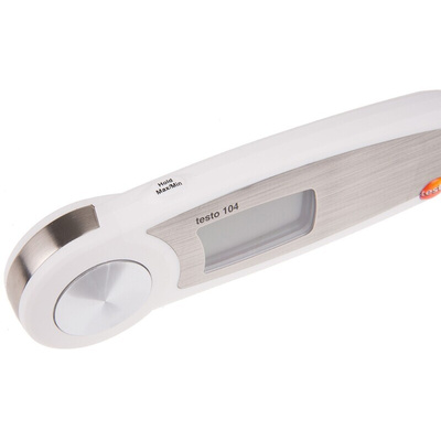 Testo 104 Digital Thermometer for Food Industry, Multipurpose Use, Penetration Probe, 1 Input(s), +250°C Max, ±0.5 °C