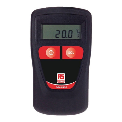 RS PRO Thermocouple Digital Thermometer for General Purpose Use, E, J, K, N, R, S, T Probe, 1 Input(s), +1372°C Max,