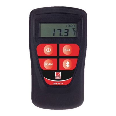 RS PRO Thermocouple Barcode Scanning Digital Thermometer for HVAC, Industrial Use, E, J, K, N, R, S, T Probe, 1