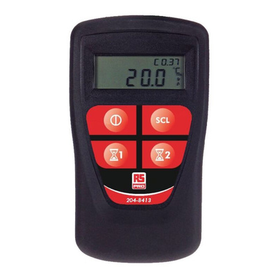 RS PRO Legionella Digital Thermometer for Environmental Use, K, T Probe, 1 Input(s), +1372°C Max, ±0.2 °C (±0.1%)