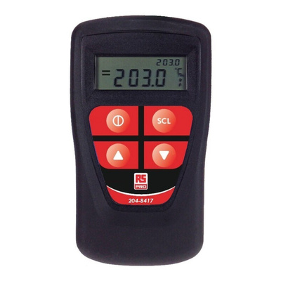 RS PRO Thermocouple Simulator Calibrator Thermometer for HVAC, Industrial Use, E, J, K, N, R, S, T Probe, 2 Input(s),