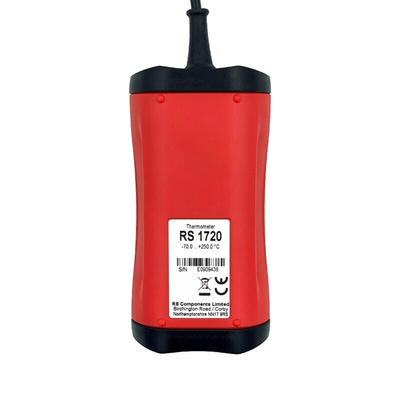 RS PRO RS 1710 Wired Digital Thermometer for HVAC, Industrial Use, Type T Thermocouple Probe, 1 Input(s), +250°C Max,