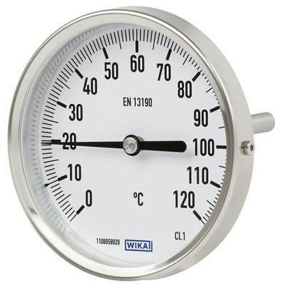 WIKA Dial Thermometer 0 → 200 °C, 3513572