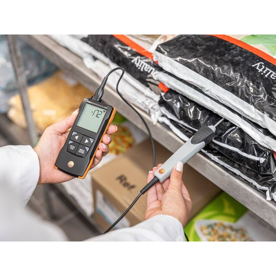 Testo 110 Probe Digital Thermometer for Food Industry Use, NTC, PT100 Probe, +800°C Max