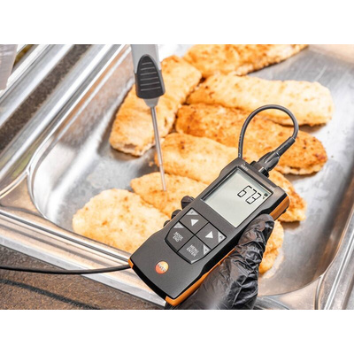Testo 110 Probe Digital Thermometer for Food Industry Use, NTC, PT100 Probe, +800°C Max