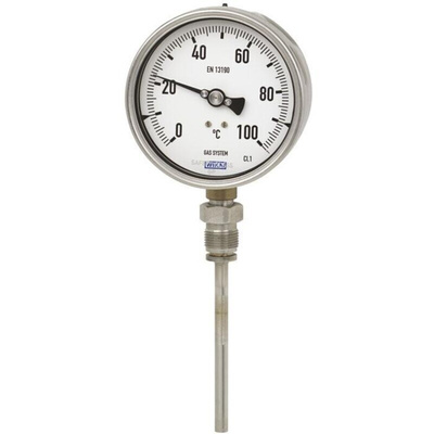 WIKA Dial Thermometer 0 → 80 °C, 48783991