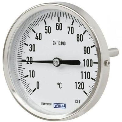 WIKA Dial Thermometer 0 → +120 °C, 40154815