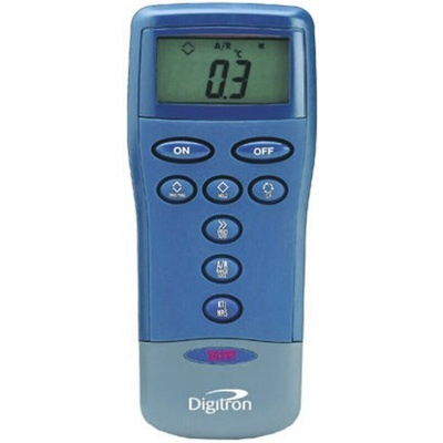 Digitron 2029T Wired Digital Thermometer for Food Industry, Industrial Use, J, K, N, R, S, T Probe, 1 Input(s), +1750°C
