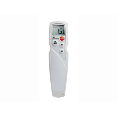 Testo 105 Handheld Digital Thermometer for Food Industry Use, NTC Probe, +275°C Max, ±1 % Accuracy