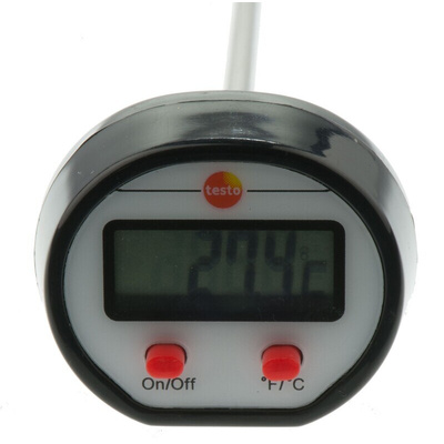 Testo Mini surface Wired Digital Thermometer for Multipurpose Use, NTC Probe, 1 Input(s), +300°C Max, ±1 °C Accuracy