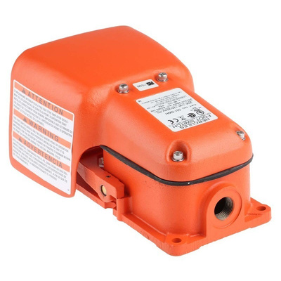 RS PRO Momentary Heavy Duty Foot Switch - Cast Iron Case Material, SP-CO, 20 A @ 250 V ac Contact Current, 250V Contact