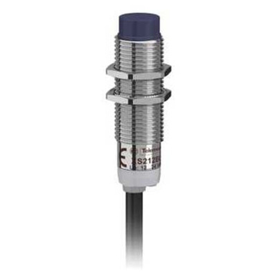 Telemecanique Sensors Inductive Barrel-Style Proximity Sensor, M12 x 1, 4 mm Detection, NPN Output, 12 → 24 V