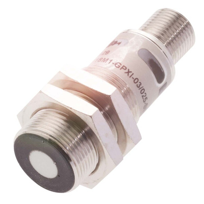 BALLUFF Ultrasonic Barrel-Style Proximity Sensor, M18 x 1, 65 → 600 mm Detection, PNP & NPN Output, 10 →