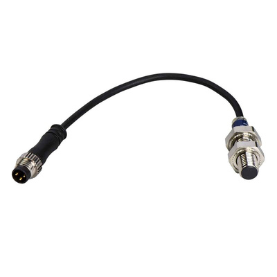 Telemecanique Sensors Inductive Barrel-Style Proximity Sensor, M8 x 1, 1.5 mm Detection, PNP Normally Closed Output, 12