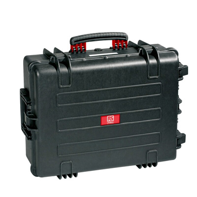 RS PRO Waterproof Plastic, Polymer Watertight Case With Wheels, 670 x 510 x 372mm
