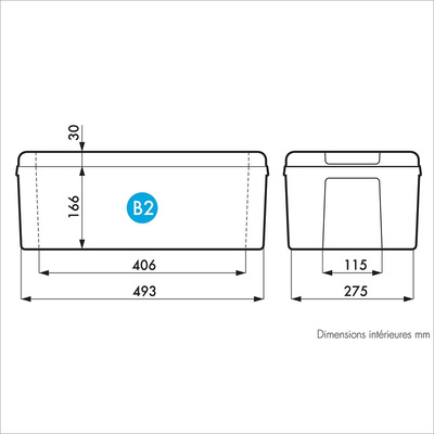 RS PRO Plastic Equipment case, 512 x 308 x 212mm