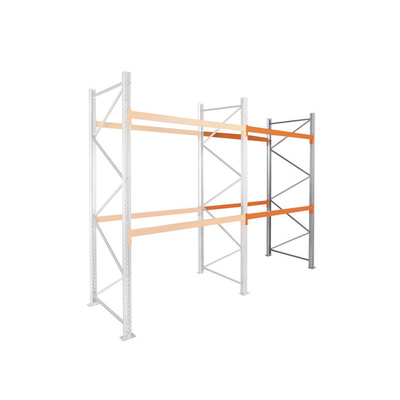 Manorga Steel Galvanised, Orange Storage Racking, 3000mm, 1825mm x 130mm x 1825mm