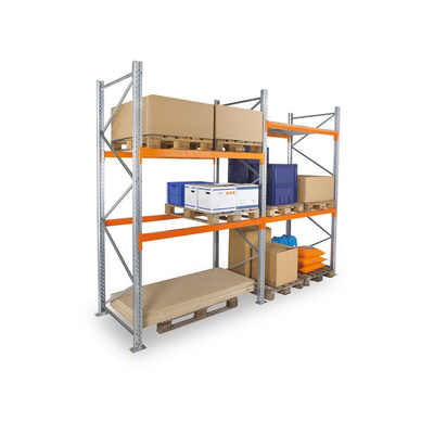 Manorga Steel Galvanised, Orange Storage Racking, 3000mm, 2700mm x 130mm x 2700mm