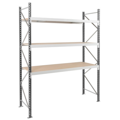 Manorga Steel Dark Grey, Light Grey Storage Racking, 2500mm, 2500mm x 100mm x 600mm
