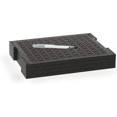 BS SYSTEMS 1000010146 Medium Density Rectangular Foam Insert, For Use With L-BOXX 102