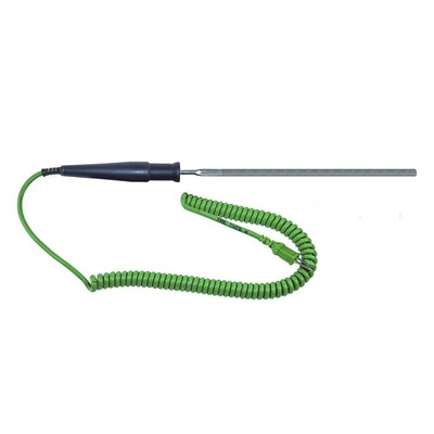 RS PRO K Flat Spatula Temperature Probe, 300mm Length, 7mm Diameter, +450 °C Max